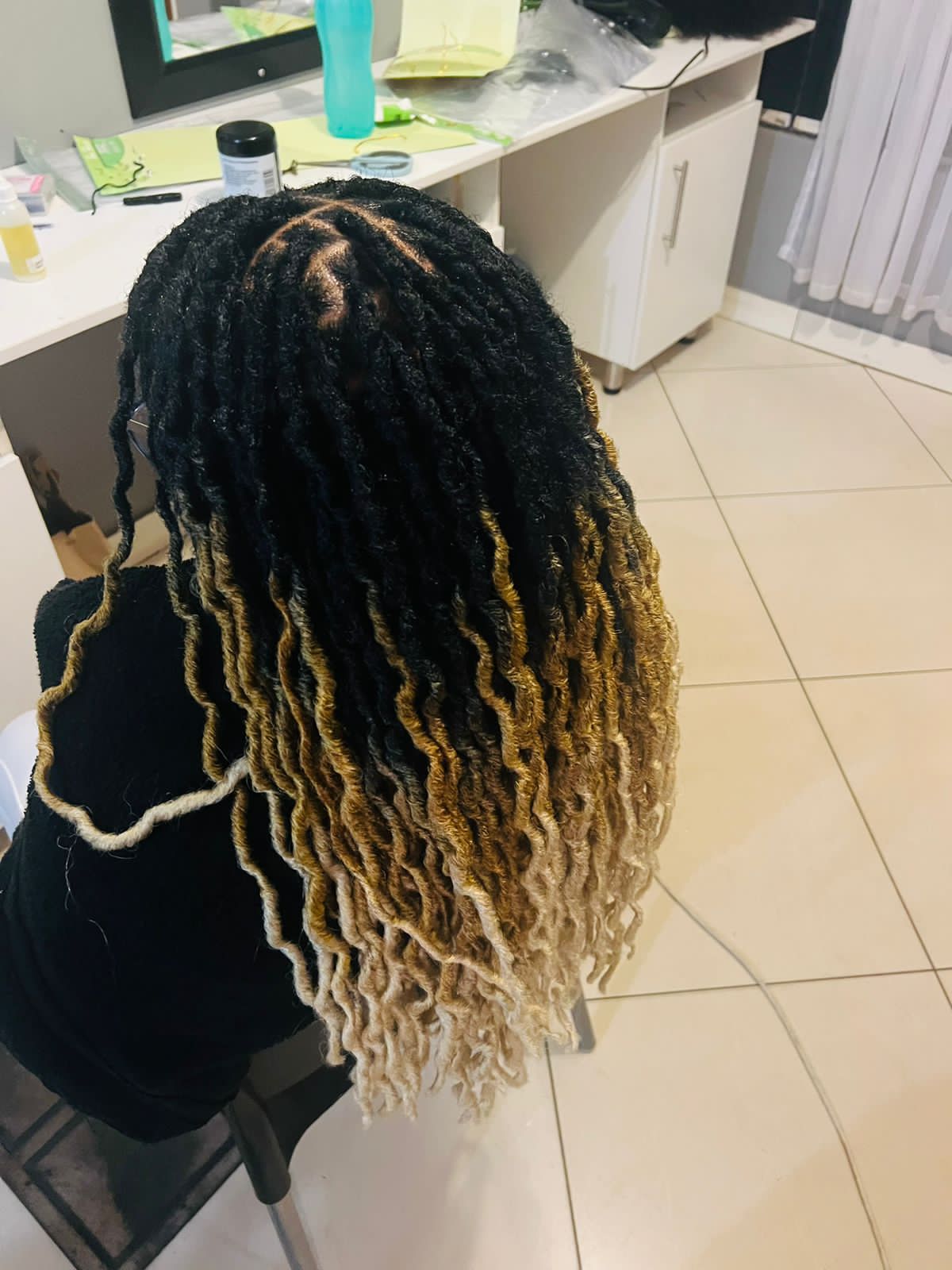 Styled dreadlocks