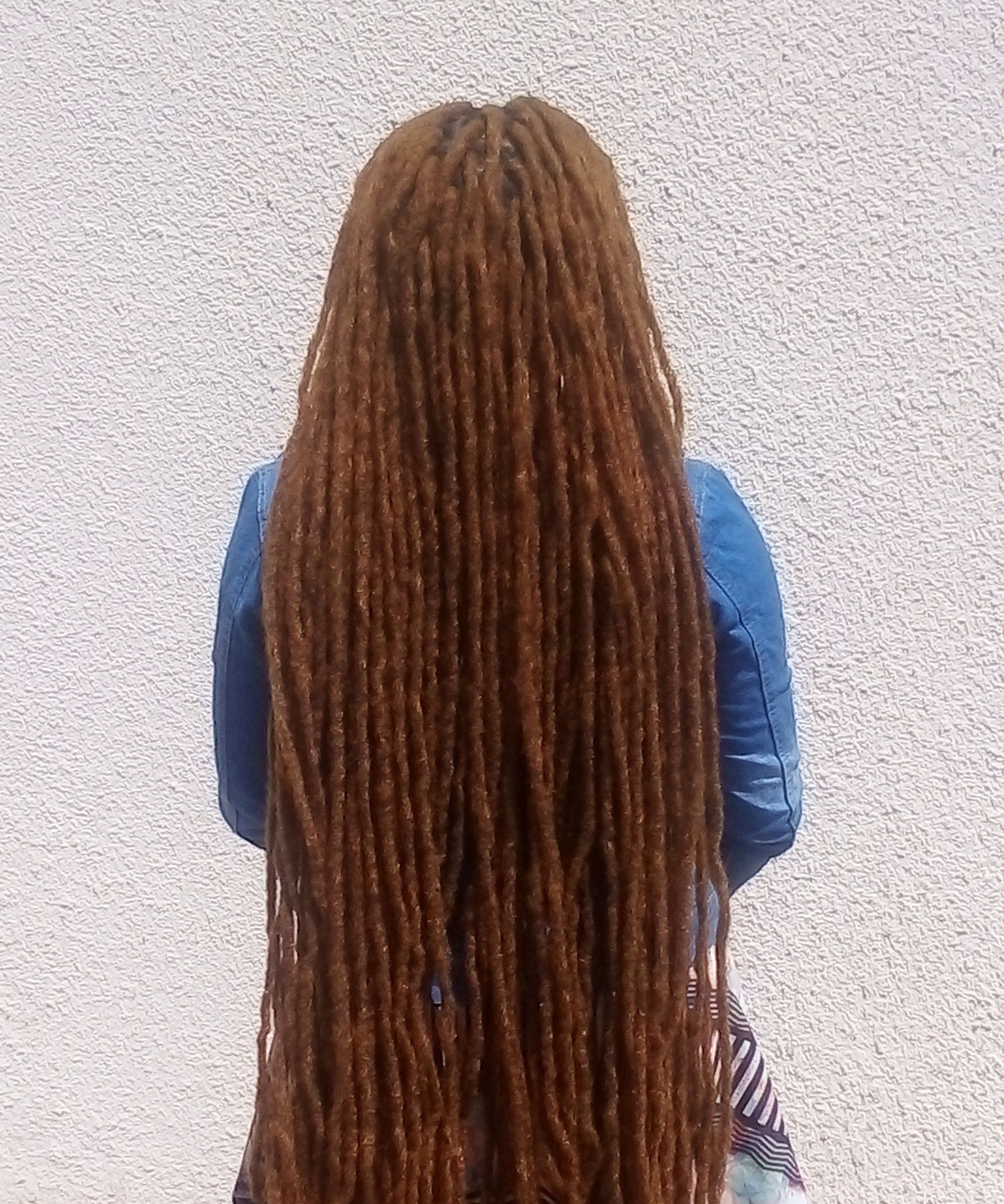 Colored dreadlocks